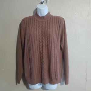 GUC Vintage Mauve Pink LS Sweater Size Small Medium Large American Sweetheart